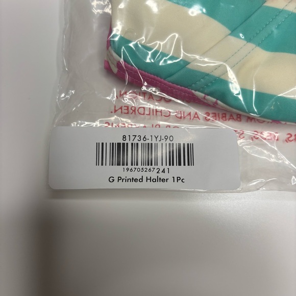 NWT Hanna Andersson One Piece Halter Swimsuit, Merry Mermaids, Size 90 (US 3T) - Picture 3 of 3